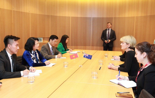 Phó Chủ tịch nước tiếp Bộ trưởng Ngoại giao Australia ảnh 2