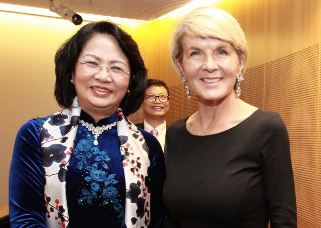 Phó Chủ tịch nước tiếp Bộ trưởng Ngoại giao Australia ảnh 1