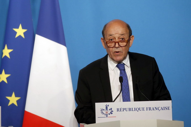 Ngoại trưởng Pháp Jean-Yves Le Drian. (Nguồn: AFP/TTXVN) Pháp đệ trình các sáng kiến cho cuộc khủng hoảng Syria ảnh 1