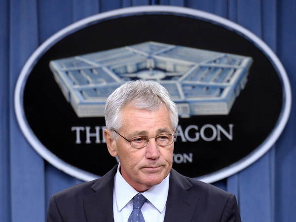 Bộ trưởng Quốc phòng Mỹ Chuck Hagel. (Nguồn: THX/TTXVN) Bộ trưởng Quốc phòng Mỹ bắt đầu thăm Trung Đông ảnh 1