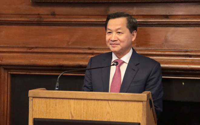 Phó Thủ tướng Lê Minh Khái tham dự Hội nghị Tương lai châu Á lần thứ 29 và thăm làm việc tại Nhật Bản từ ngày 22 đến ngày 25/5. (Ảnh: Thanh Tuấn/TTXVN) ttxvn_le_minh_khai.jpg