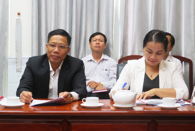 Ông Nguyễn Thực Hiện, Phó Chủ tịch Ủy ban Nhân dân thành phố Cần Thơ, phát biểu tại buổi làm việc. (Ảnh: Ánh Tuyết/TTXVN) ttxvn_can_tho_3.jpg