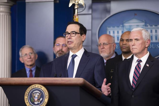 Bộ trưởng Tài chính Mỹ nhận định về gói cứu trợ ứng phó COVID-19 ảnh 1