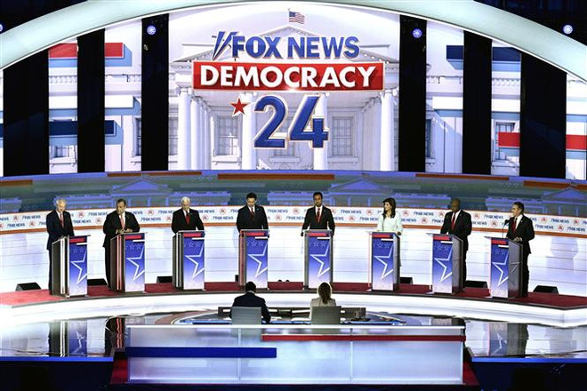 Mỹ: Bắt đầu cuộc tranh luận đầu tiên giữa các ứng viên đảng Cộng hòa ảnh 1