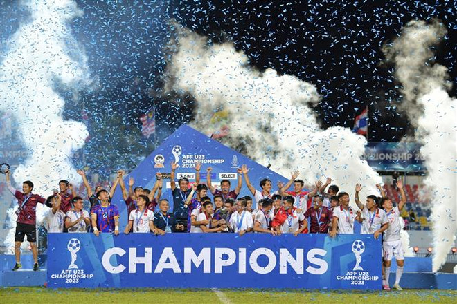 U23 Việt Nam bảo vệ thành công ngôi vương giải U23 Đông Nam Á 2023 ảnh 1