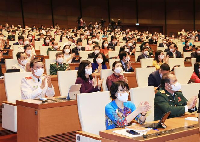 Nội dung buổi làm việc hôm nay sẽ được phát thanh và truyền hình trực tiếp để cử tri và nhân dân theo dõi. (Ảnh: Trọng Đức/TTXVN) Quốc hội thảo luận 2 chương trình mục tiêu quốc gia quan trọng ảnh 1