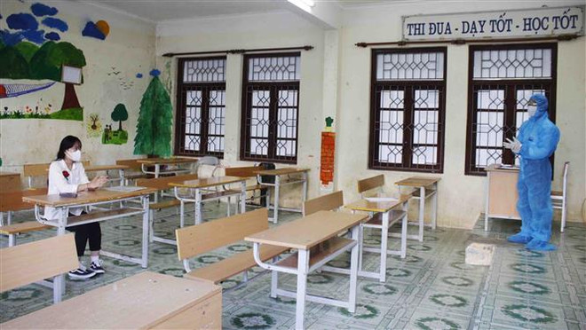 Đảm bảo phòng, chống dịch COVID-19 trong buổi thi đầu tiên ảnh 2