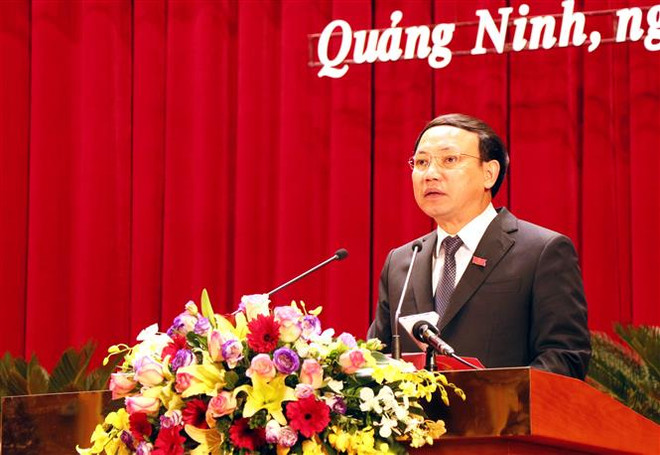 Bí thư Tỉnh ủy, Chủ tịch Hội đồng Nhân dân tỉnh Quảng Ninh Nguyễn Xuân Ký. (Ảnh: Văn Đức/TTXVN) Quảng Ninh duy trì việc bổ nhiệm lãnh đạo cấp sở thông qua thi tuyển ảnh 1