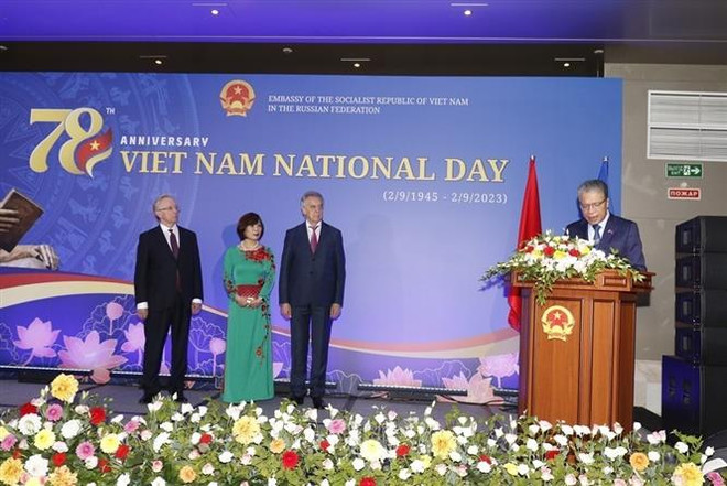 Trang trọng Lễ kỷ niệm 78 năm Quốc khánh Việt Nam tại Nga ảnh 1