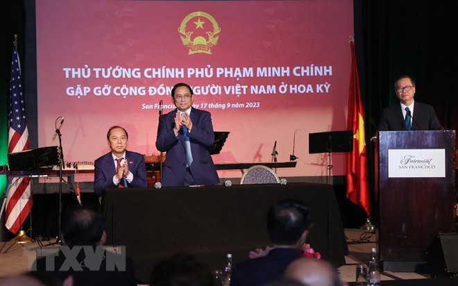 Thủ tướng Phạm Minh Chính gặp gỡ cộng đồng người Việt Nam tại Hoa Kỳ ảnh 1