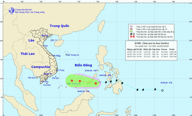 Áp thấp nhiệt đới di chuyển theo hướng Tây, mỗi giờ đi được 15-20km ảnh 1