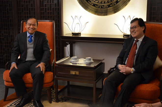 Giao lưu ngoại giao truyền thống Việt Nam, Lào tại Geneva ảnh 1