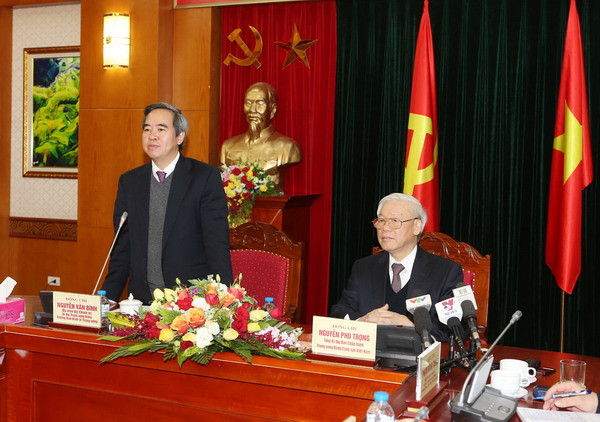 Tổng Bí thư Nguyễn Phú Trọng làm việc với Ban Kinh tế Trung ương ảnh 2