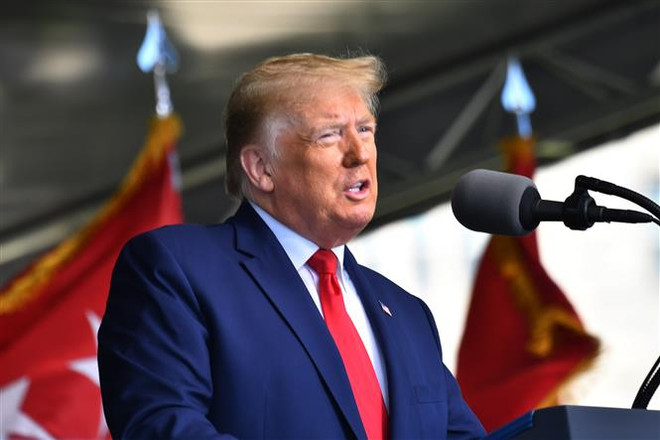 Tổng thống Donald Trump. (Nguồn: AFP/TTXVN) Tổng thống Donald Trump có ngày gây quỹ trực tuyến cao kỷ lục ảnh 1