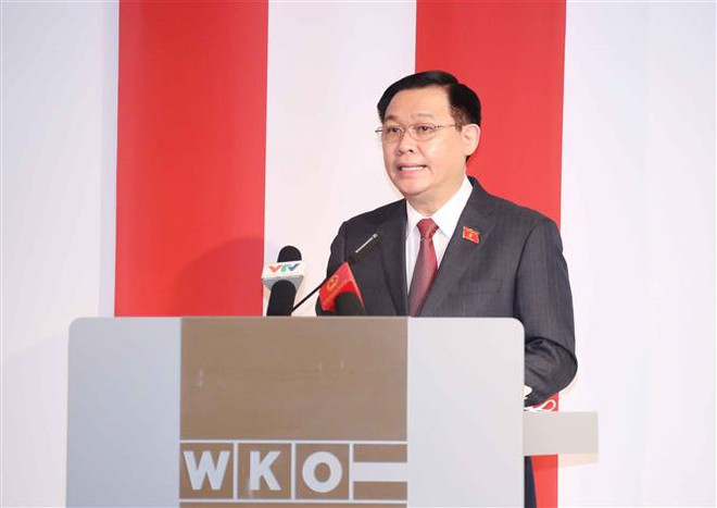 Chủ tịch Quốc hội Vương Đình Huệ tiếp một số doanh nghiệp Áo ảnh 1