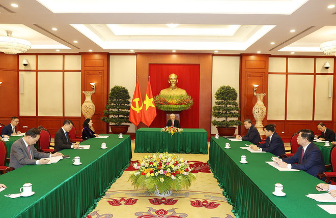 [Photo] Tổng Bí thư Nguyễn Phú Trọng điện đàm với ông Tập Cận Bình ảnh 3