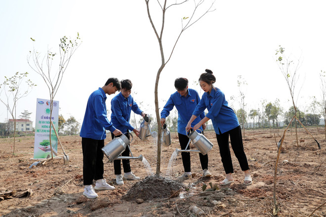 Các hoạt động trồng cây được Vinamilk triển khai đều kêu gọi sự tham gia của nhân viên, đoàn viên thanh niên, cộng đồng. (Nguồn: Vietnam+) anh_17.jpeg