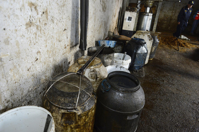 Rợn người với xưởng tái chế tiết lợn và mỡ bẩn từ tóp mỡ ảnh 7