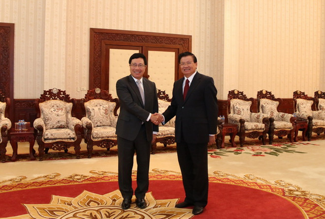 Lãnh đạo Việt-Lào củng cố quan hệ truyền thống trước thềm AMM-49 ảnh 1