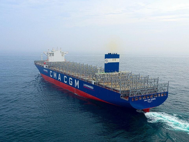 Hàn Quốc chế tạo tàu container chạy bằng LNG đầu tiên trên thế giới ảnh 1