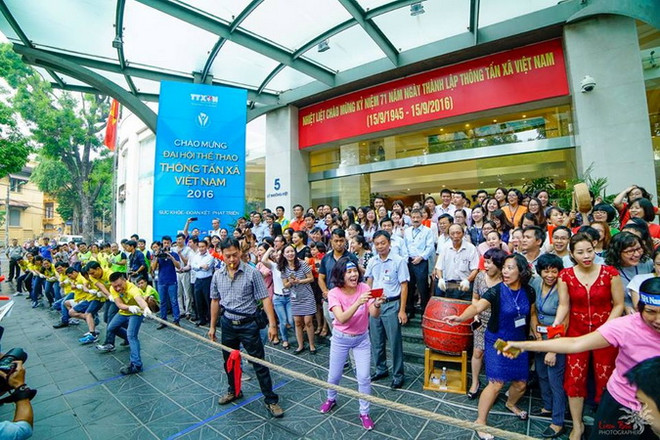 Sôi nổi Đại hội thể thao Thông tấn xã Việt Nam năm 2016 ảnh 1