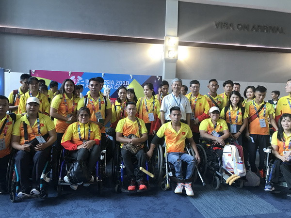Asian Para Games: Đoàn thể thao người khuyết tật Việt Nam đến Jakarta ảnh 1
