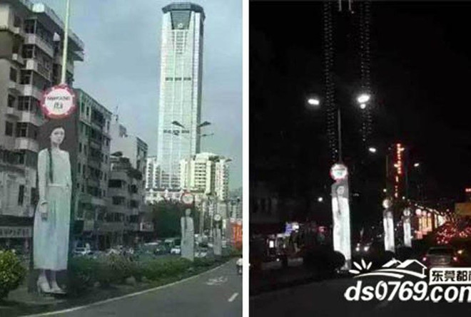 Rợn tóc gáy với "những cô gái ma" trên biển quảng cáo ảnh 5