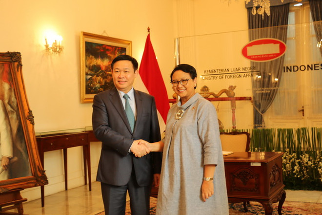 Phó Thủ tướng Vương Đình Huệ thăm, làm việc tại Indonesia ảnh 1