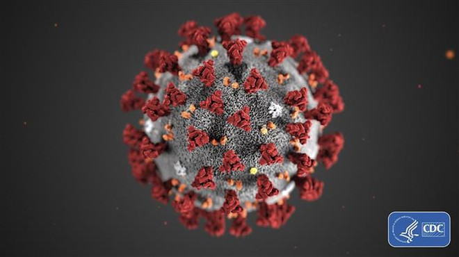 Hình ảnh minh họa virus SARS-CoV-2 gây bệnh viêm đường hô hấp cấp COVID-19. (Nguồn: AFP/TTXVN) 76% số bệnh nhân COVID-19 ở Vũ Hán vẫn có các triệu chứng sau 6 tháng ảnh 2