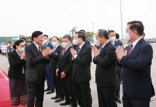 Tổng Bí thư, Chủ tịch nước Lào kết thúc tốt đẹp chuyến thăm Việt Nam ảnh 3