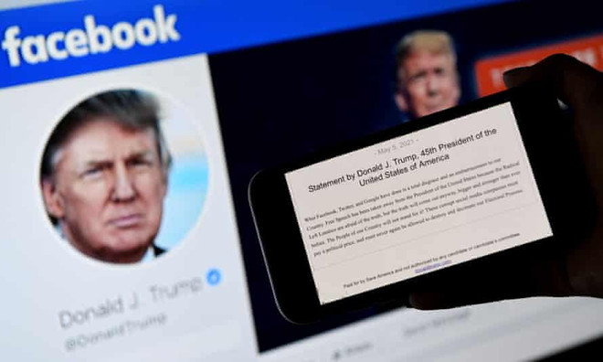 Facebook khóa dài hạn tài khoản cựu Tổng thống Donald Trump ảnh 1