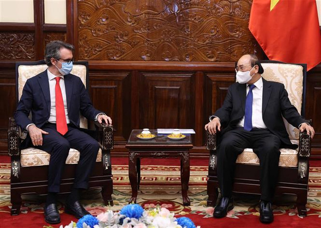 Chủ tịch nước Nguyễn Xuân Phúc tiếp Đại sứ EU tại Việt Nam ảnh 1