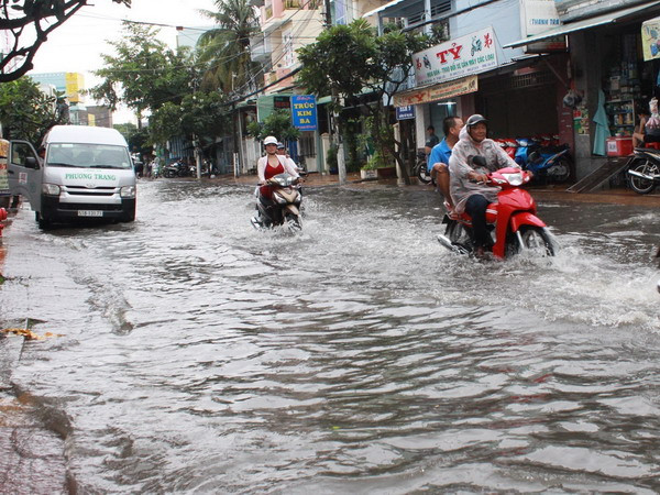 Nam Bộ triều cường dâng cao, từ Quảng Bình đến Quảng Ngãi có mưa to ảnh 1
