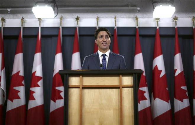 Thủ tướng Canada Justin Trudeau. (Nguồn: AFP/TTXVN) Thủ tướng Canada Justin Trudeau triệu tập Quốc hội vào ngày 5/12 ảnh 1