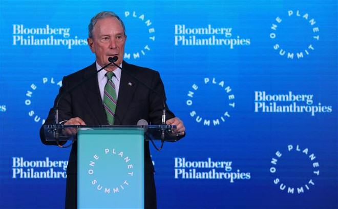 Cựu Thị trưởng New York, tỷ phú Michael Bloomberg. (Nguồn: AFP/TTXVN) Bầu cử Mỹ: Tỷ phú Bloomberg chi bộn tiền cho chiến dịch tranh cử ảnh 1