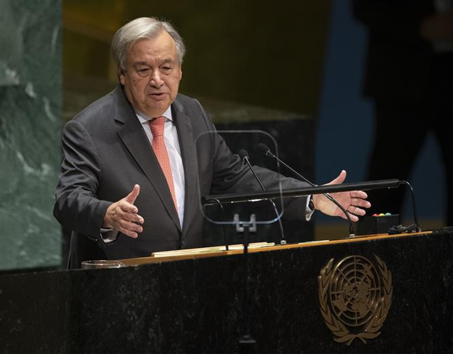 Tổng Thư ký Liên hợp quốc Antonio Guterres. (Nguồn: AFP/TTXVN) Tổng Thư ký Liên hợp quốc hoan nghênh tiến trình chính trị tại Bolivia ảnh 1