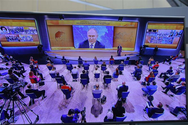 Họp báo thường niên của Tổng thống Putin nhắm vào chống dịch COVID-19 ảnh 1