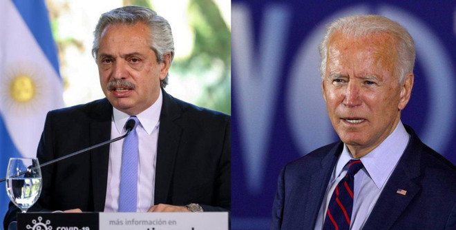 Tổng thống Argentina Alberto Fernandez điện đàm chúc mừng ông Biden ảnh 1