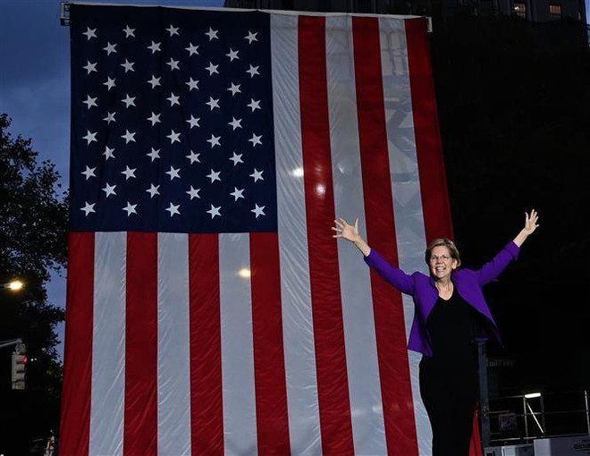 Bầu cử Mỹ: Bà Warren bứt phá ngoạn mục trong cuộc thăm dò dư luận ảnh 1