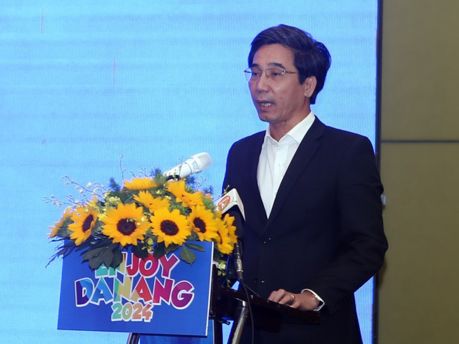 Phó Chủ tịch Ủy ban Nhân dân thành phố Đà Nẵng Trần Chí Cường phát biểu tại chương trình. (Ảnh: Trần Lê Lâm/TTXVN) ttxvn_tran_chi_cuong.jpg