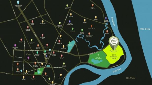 Vị trí đắc địa gần sông giáp biển có một không hai của Eco Central Park. (Nguồn: Vietnam+) eco_central_park_4.JPG