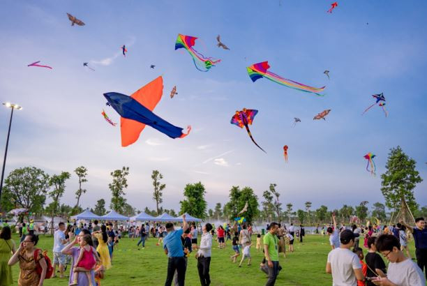 Công viên Hồ thiên nga Eco Central Park rộng 10 ha trở thành trung tâm vui chơi, giải trí mới của người Nghệ An. (Nguồn: Vietnam+) eco_park_6.JPG