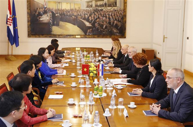 Phó Chủ tịch nước Võ Thị Ánh Xuân hội kiến Tổng thống Croatia ảnh 2