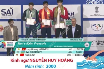 Kình ngư số 1 Nguyễn Huy Hoàng lập kỳ tích giành 2 Huy chương Vàng