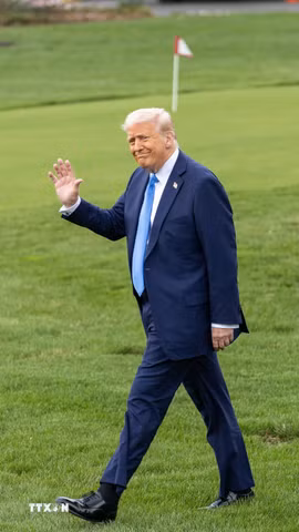 Tổng thống Mỹ Donald Trump tại Nhà Trắng. (Ảnh: THX/TTXVN)