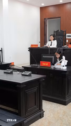 Bị cáo Nguyễn Ngọc Ngân làm việc với cơ quan Công an.