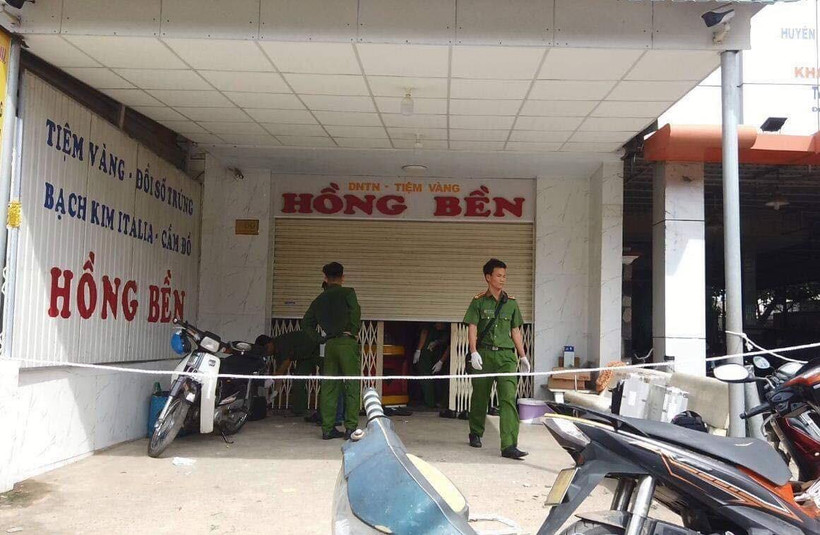 Hiện trường vụ việc. (Ảnh: Nguyễn Thanh/TTXVN)