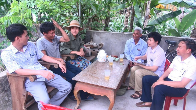 Gia đình chị Nguyễn Thị Hiền xã Xuân lập, huyện Thọ Xuân, Thanh Hóa đã từ chối nhận tiền hỗ trợ với hy vọng chung sức cùng cả nước vượt qua đại dịch. (Ảnh: Khiếu Tư/TTXVN )