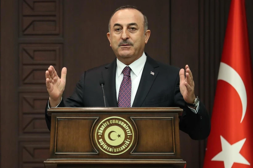 Ngoại trưởng Thổ Nhĩ Kỳ Mevlut Cavusoglu. (Ảnh: AFP/TTXVN)