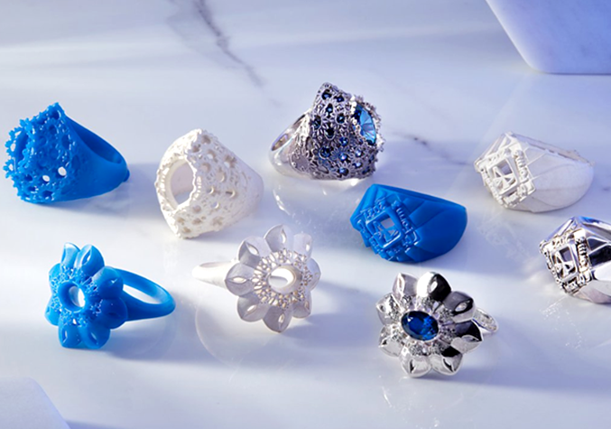 Một số phụ kiện thời trang được tạo ra bằng công nghệ in 3D. (Nguồn: Flux)